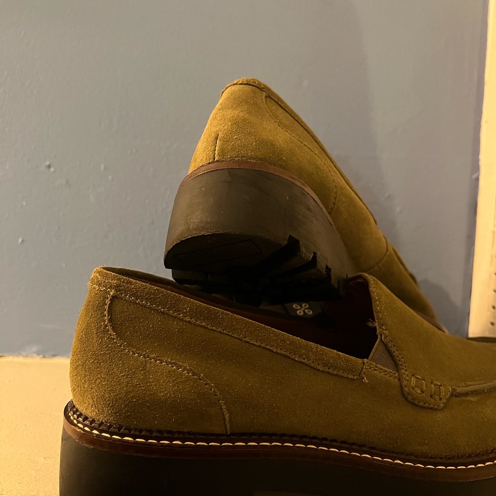 Caslon Olive Green Loafers - Picture 3 of 6